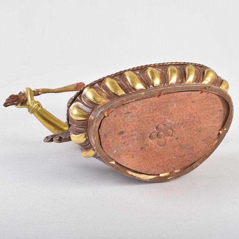 仏教美術　古銅鍍金　チベット仏　仏像　置物　M　R9182