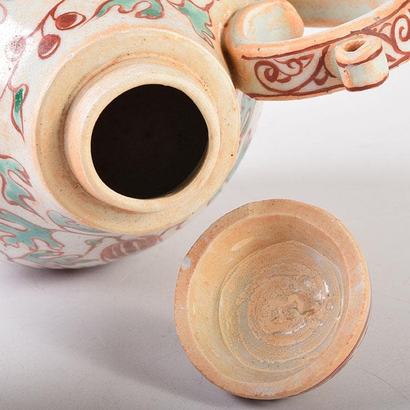 中国　呉須赤絵　花鳥文　執壷　水注瓶　C　R8154