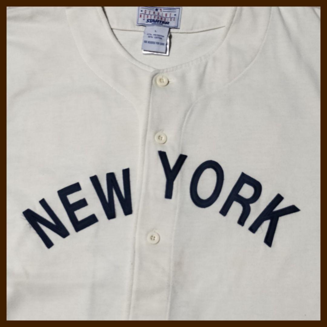 MLB『ニューヨークヤンキース』【ベーブ・ルース】スターター製！ユニフォーム・L