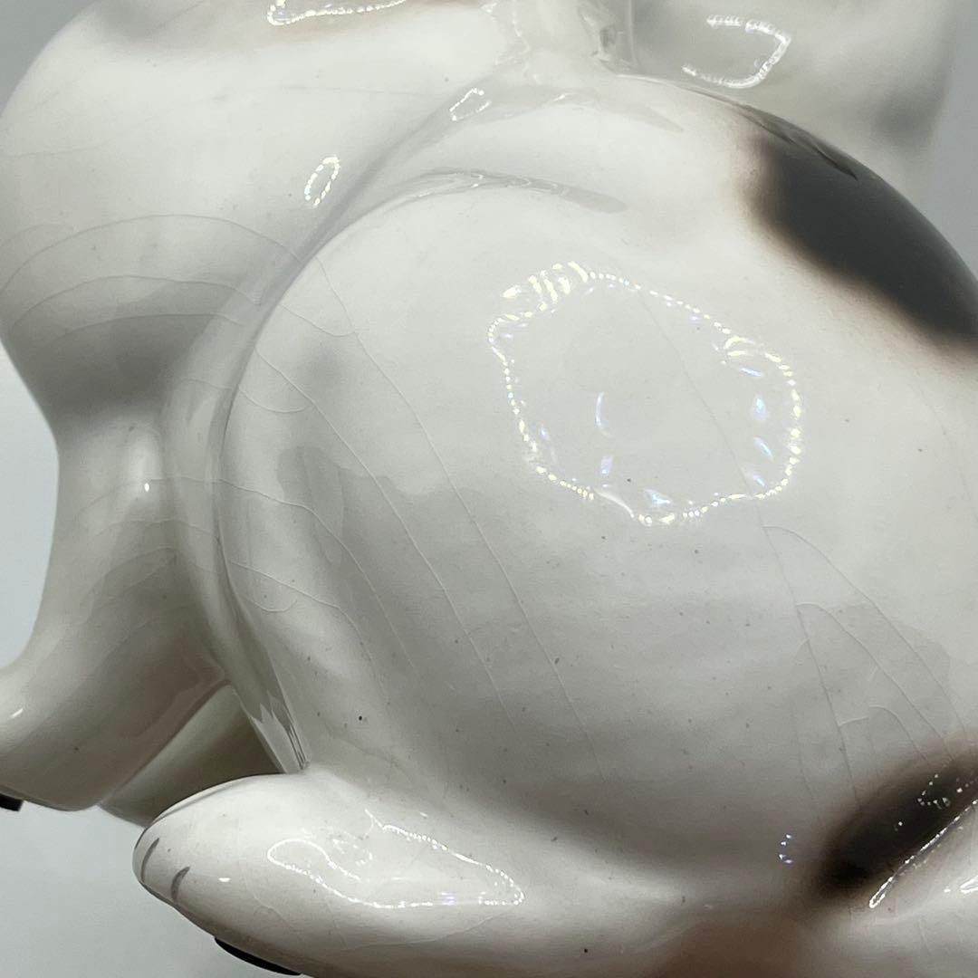 イタリア製　Ceramiche Ronzan うさぎ　2匹　陶器　置物　希少