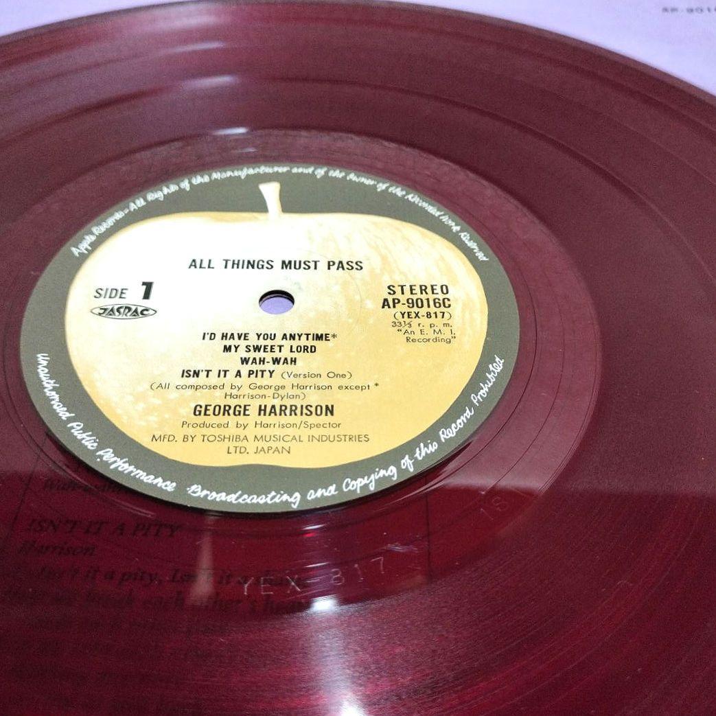 『ＧＥＯＲＧＥ・ＨＡＲＲＩＳＯＮ ／ＡＬＬ・ＴＨＩＮＧＳ・Ｍ…』Ｒｅｄ【ＵＳＥＤ