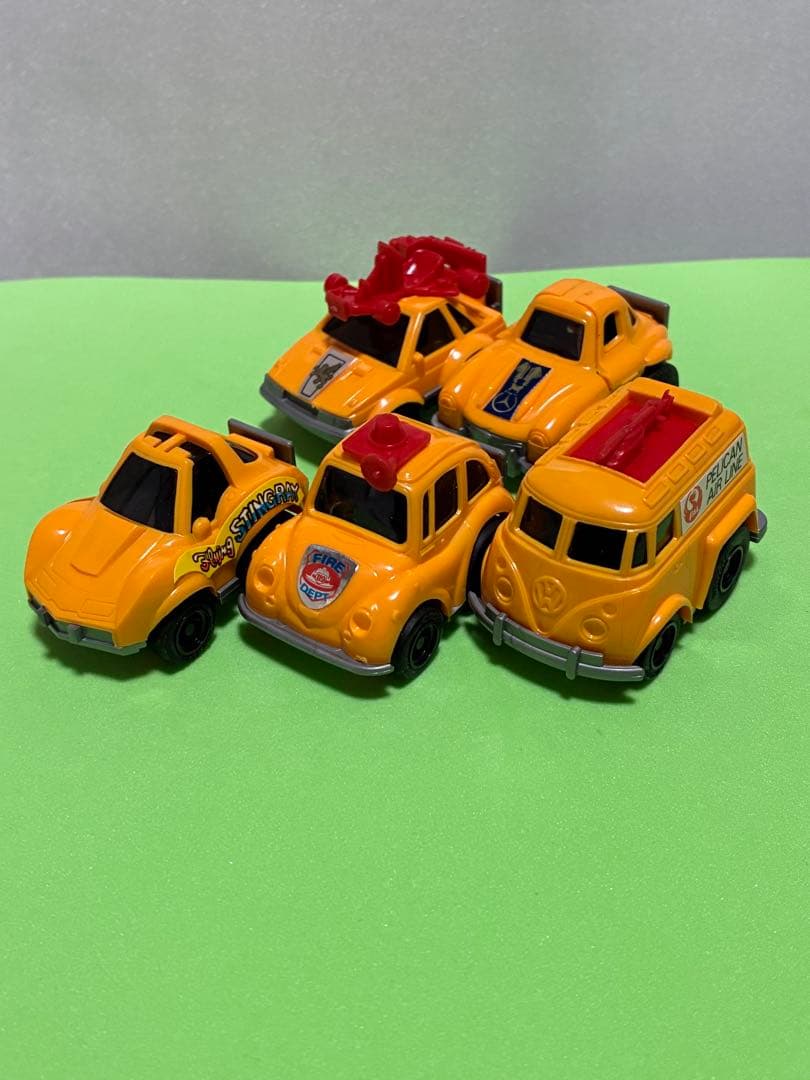 チョロQ、A品番・5台セット・オレンジ色です。