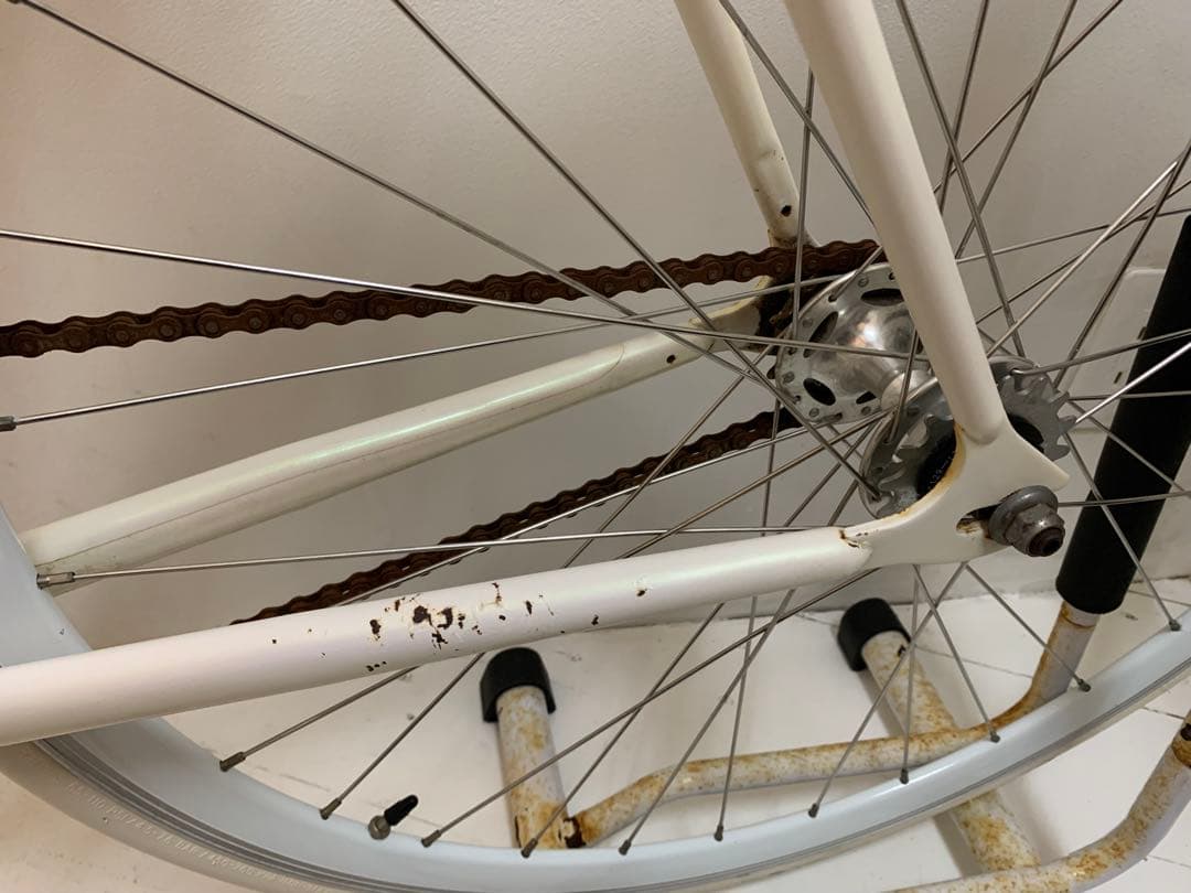 FUJI FEATHER フジ フェザー ピストバイク オーロラホワイト 54