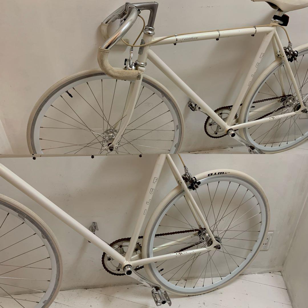 FUJI FEATHER フジ フェザー ピストバイク オーロラホワイト 54