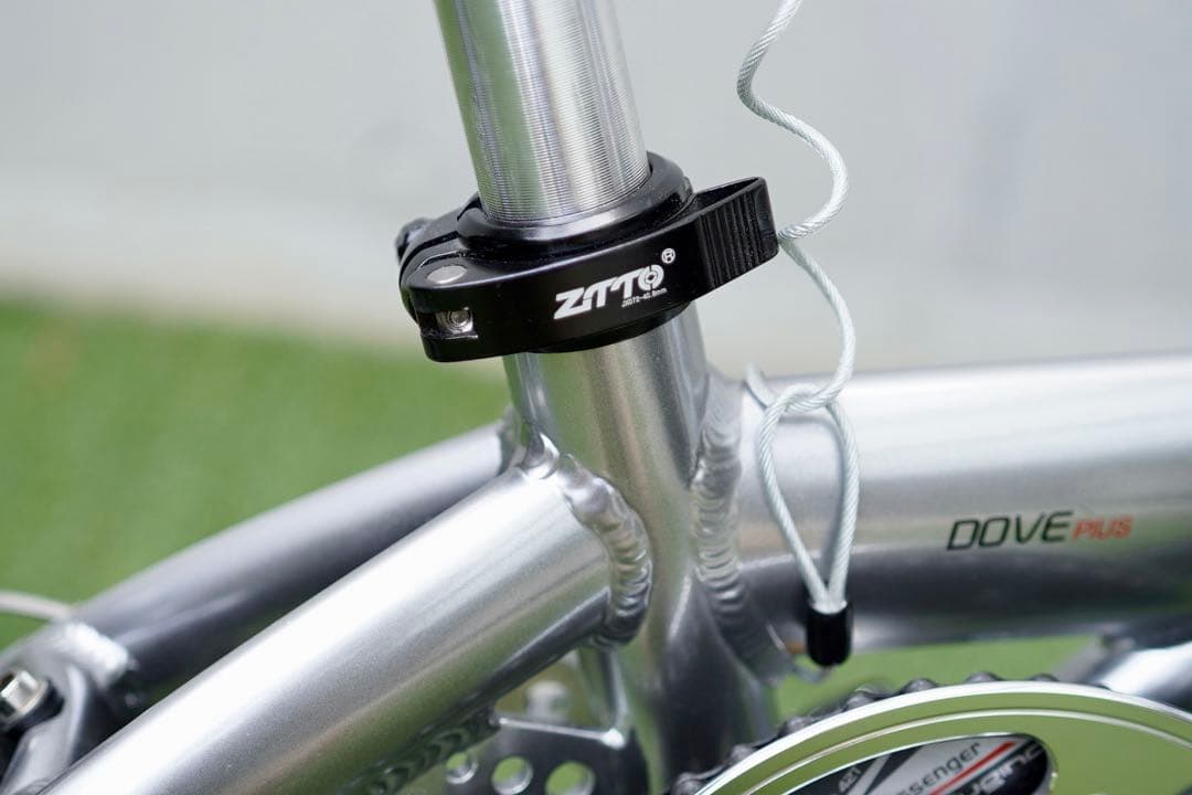 【引取り】ダホン　DOVE PLUS シルバー　美品　ミニベロ