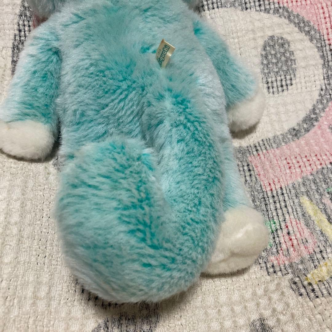 セキグチ　11ぴきのねこ　ぬいぐるみ　中古品　グリーン　毛足の長いタイプ