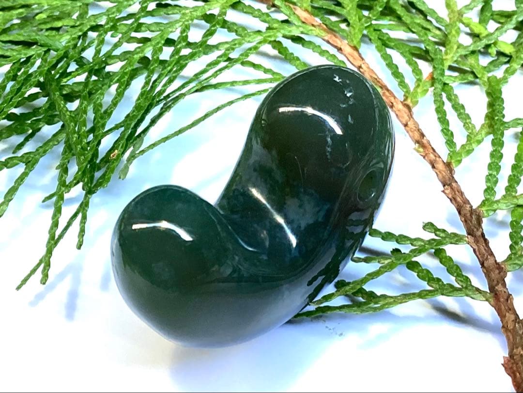 ✳【碧玉】特別安価の16800円　特大出雲石勾玉　コレクションレベル　安価卸し‼️