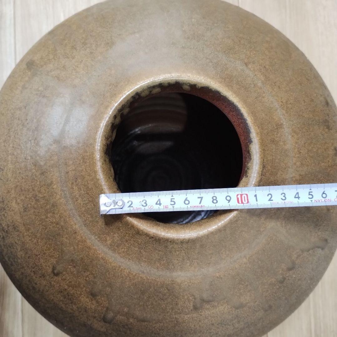 備前焼　花瓶 約11cm口径