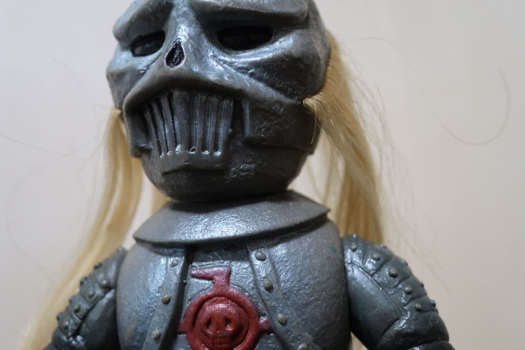 血車魔神斎 変身忍者嵐 ソフビ 50年前 高さ約２６cm バンダイ