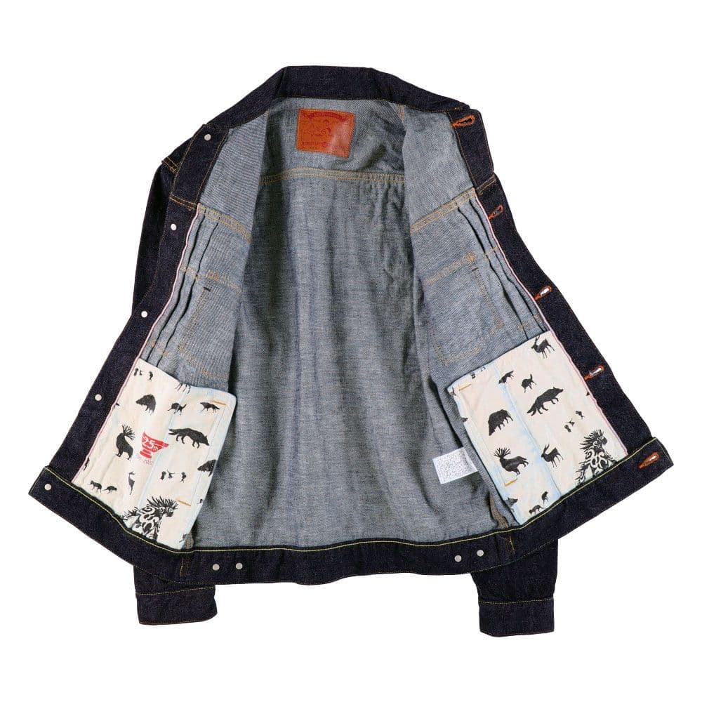 ジブリ GBL×桃太郎ジーンズ　もののけ姫　デニムジャケット　Mサイズ