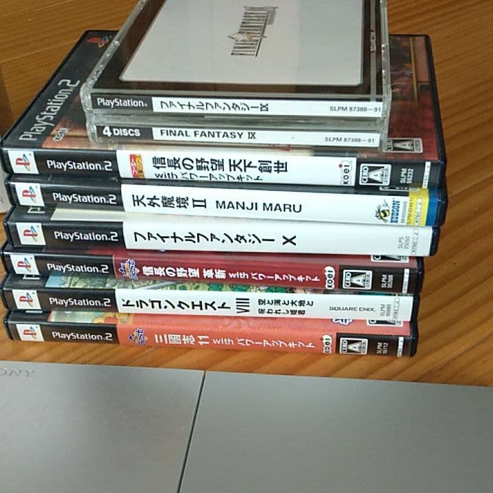 PS2 本体、ソフト7本付き