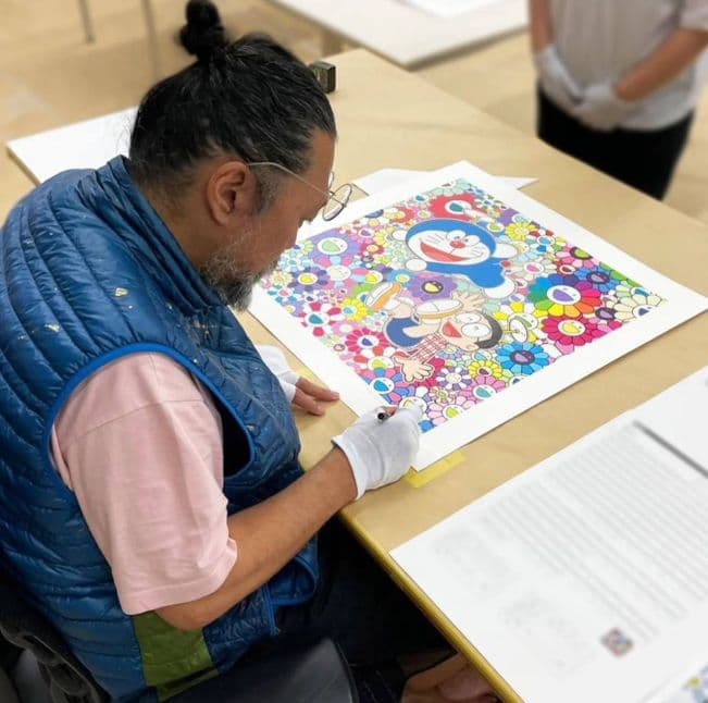 村上隆 ドラえもん 版画 楽しいね ED100