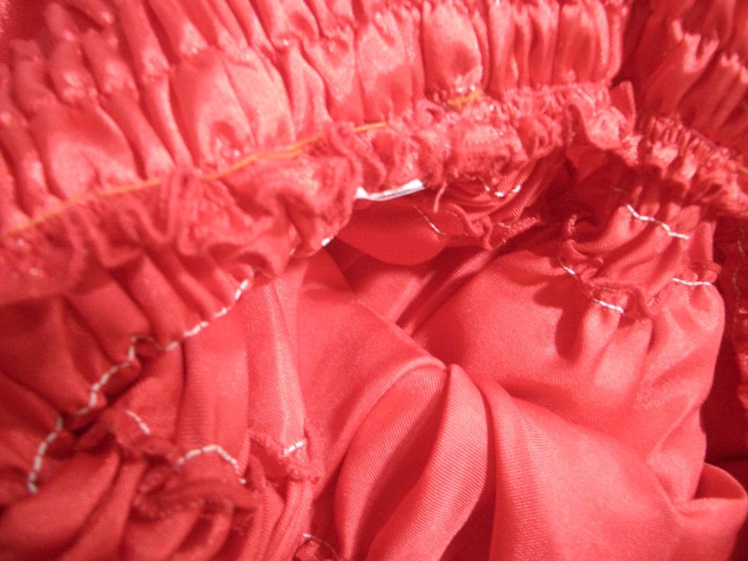 12人分　赤とシルバー　ダンス衣装 　スパンコール大リボン & ミニリボン付き