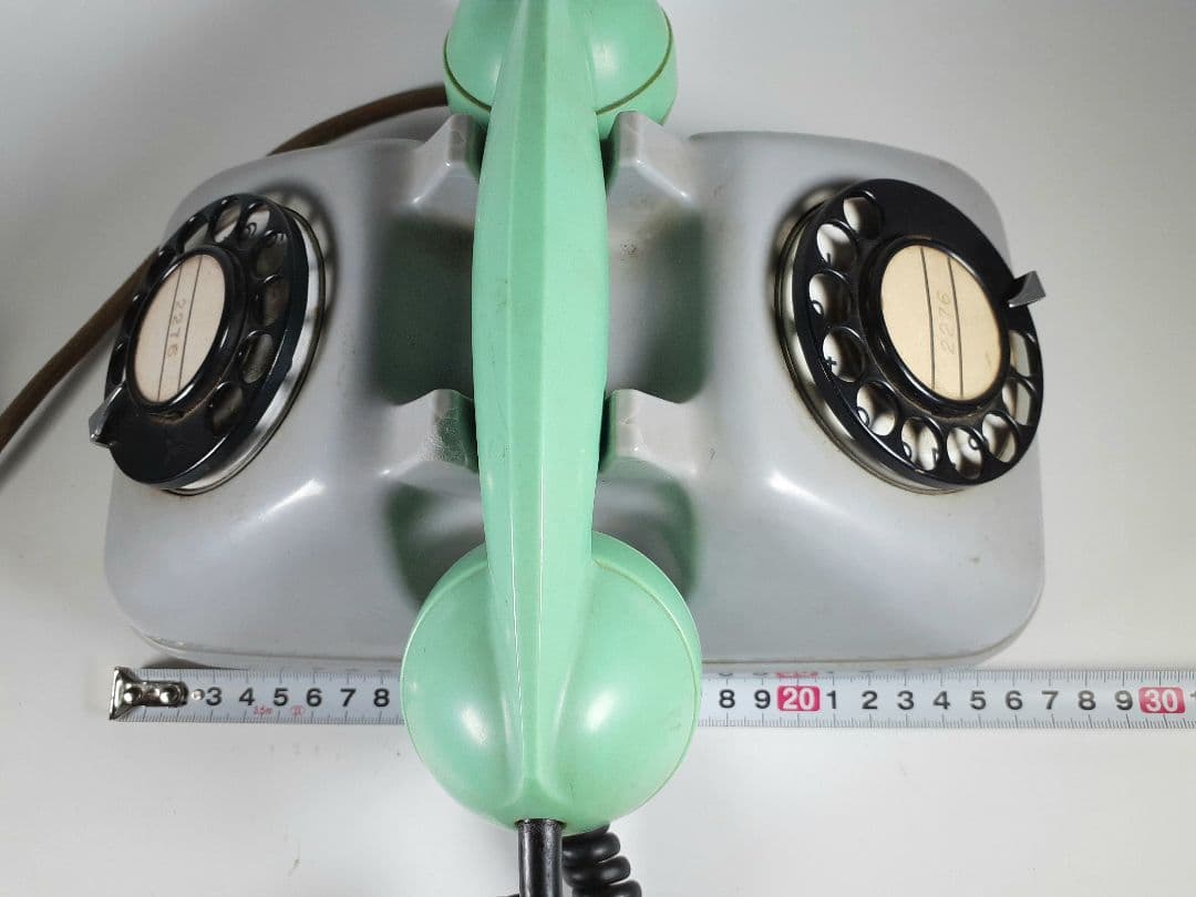 ボーズホーン　ダイヤル式　電話機　昭和38年12月製造　岩崎通信機　日東通信機
