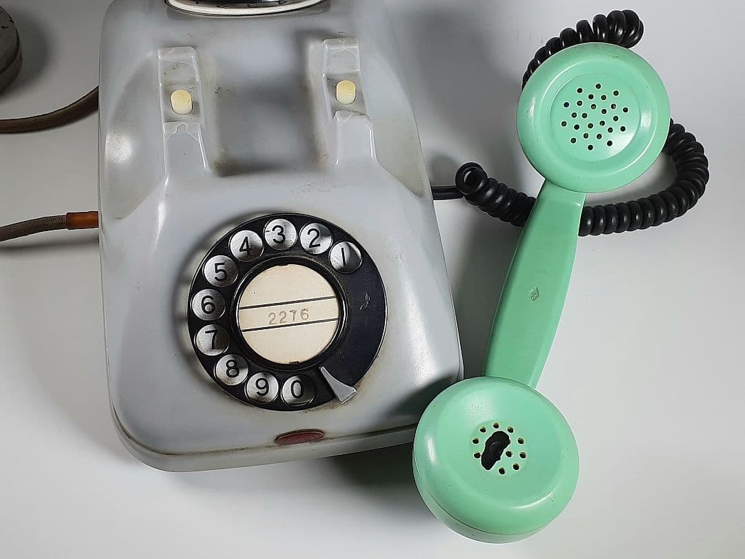 ボーズホーン　ダイヤル式　電話機　昭和38年12月製造　岩崎通信機　日東通信機